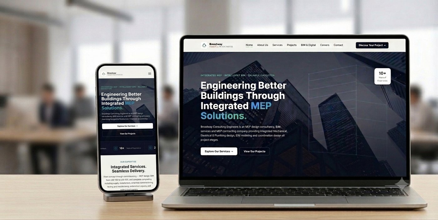 Broadway Engineerings website