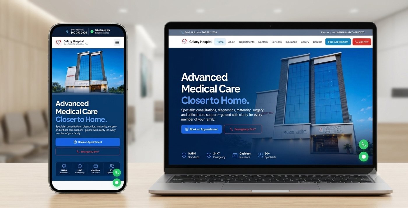 Galaxy Hospital website